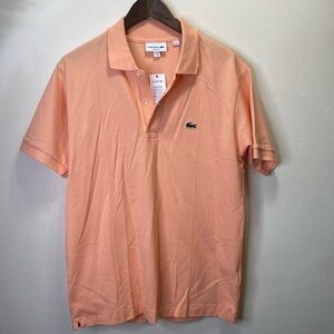 LACOSTE Men’s Orange Polo Shirt Size M